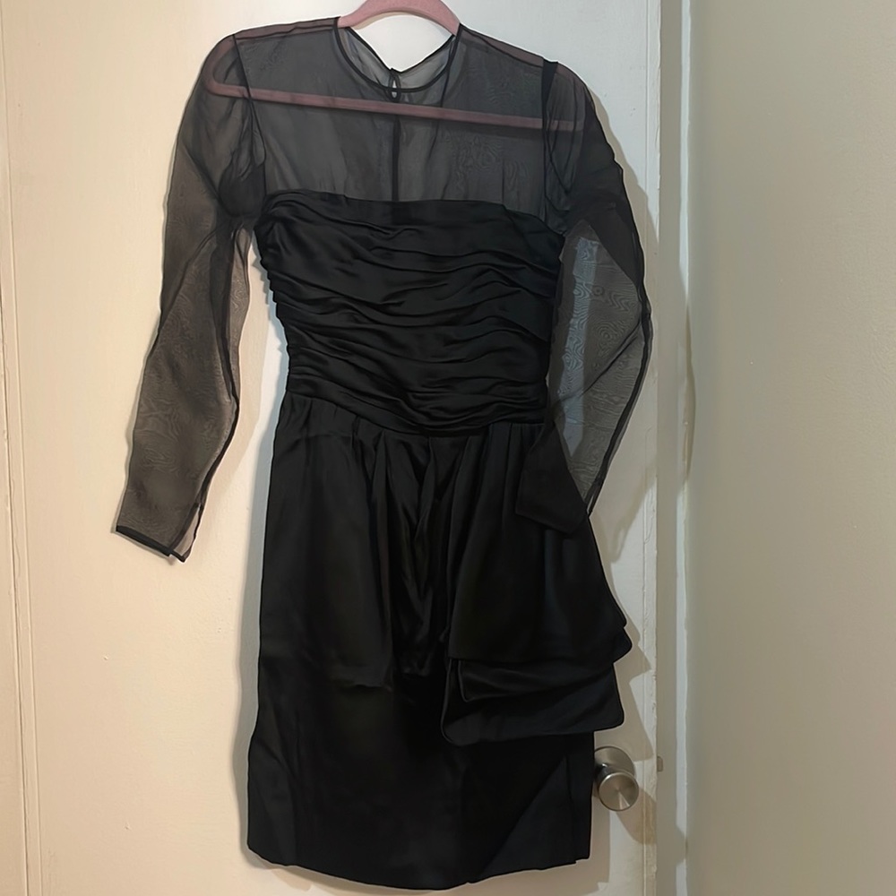 Rare Philippe Venet Black Cocktail Dress (Hubert de Givenchy Partner)